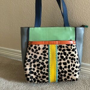 Never used tote. Great pockets for functional usage